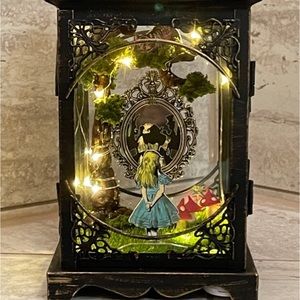 Alice in Wonderland Bronze Lantern NEW!!!!